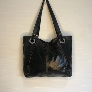 Fossil shoulder - tote leather bag